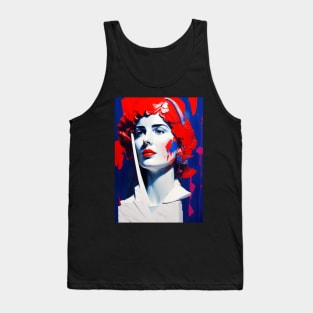 Blue & Red Lady #1 Tank Top